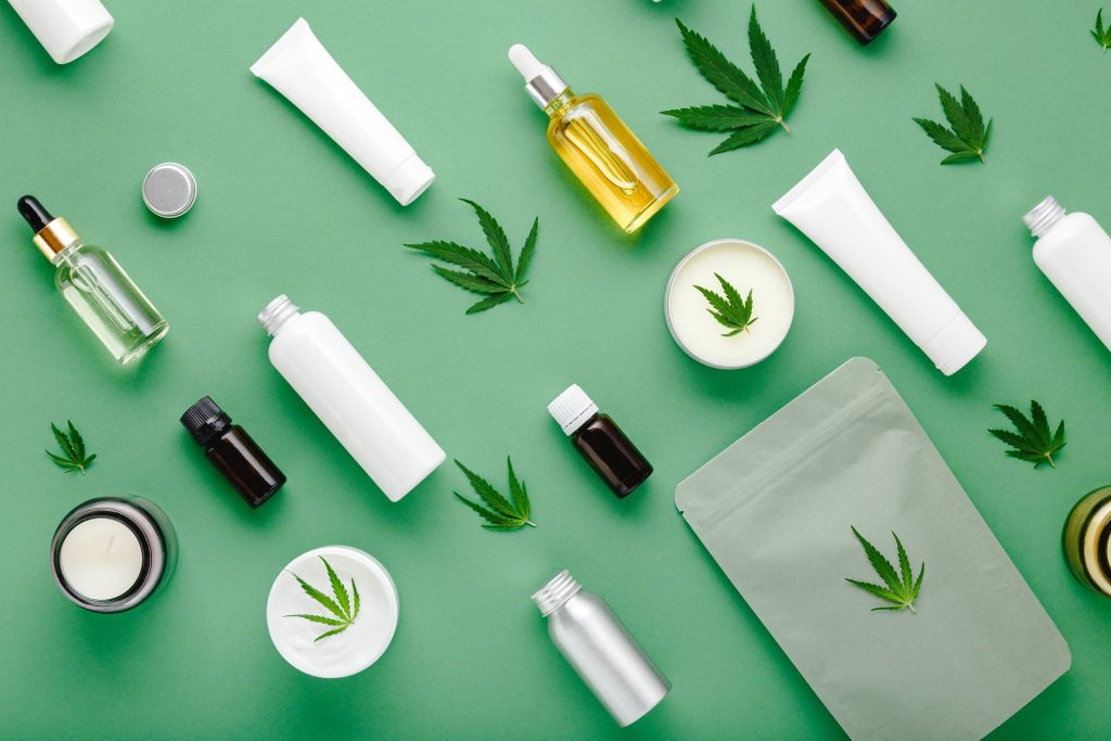 skin care products and cannabis