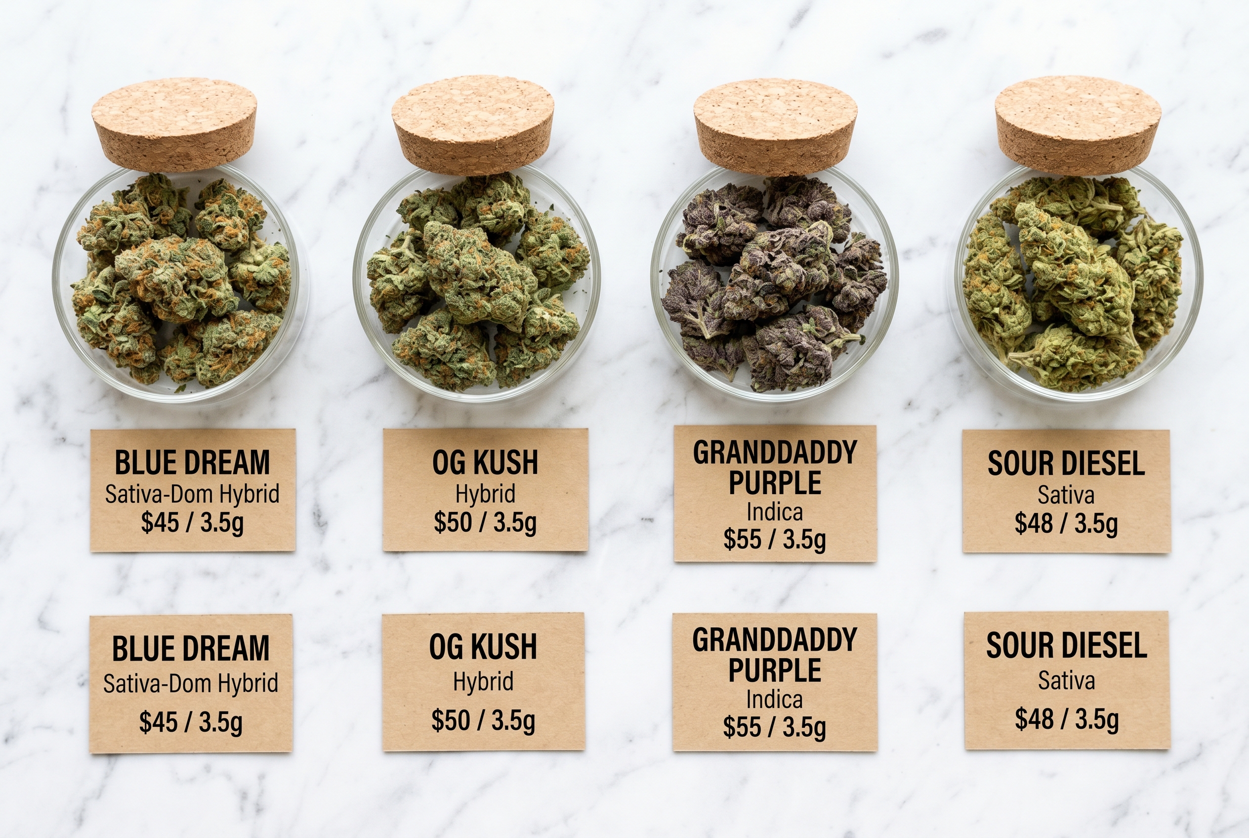Budget cannabis strains Ottawa - affordable weed delivery strain comparison